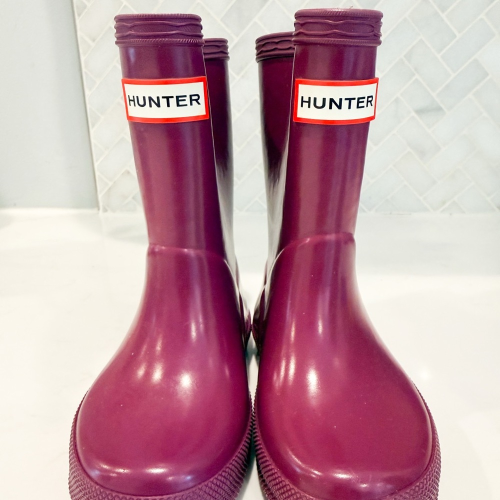 Hunter purple kids boots 7 toddler